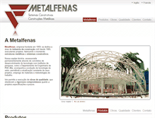 Tablet Screenshot of metalfenas.com.br